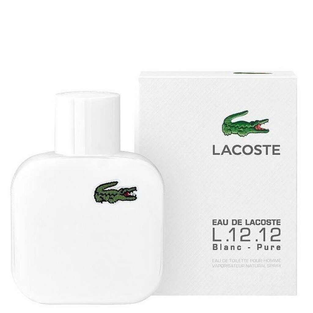 Лакосте мужской оригинал купить. Lacoste l.12.12 Blanc 100 мл. Lacoste Blanc Pure l.12.12. Lacoste 12 12 White мужские. Lacoste Blanc Pure l.12.12 50ml.